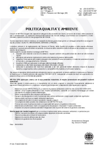 Qualità, Ambiente e Certificazioni - MP Filtri